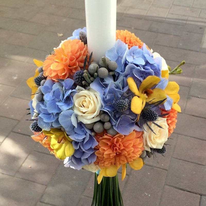 Lumanari de botez si aranjamente de cristelnita