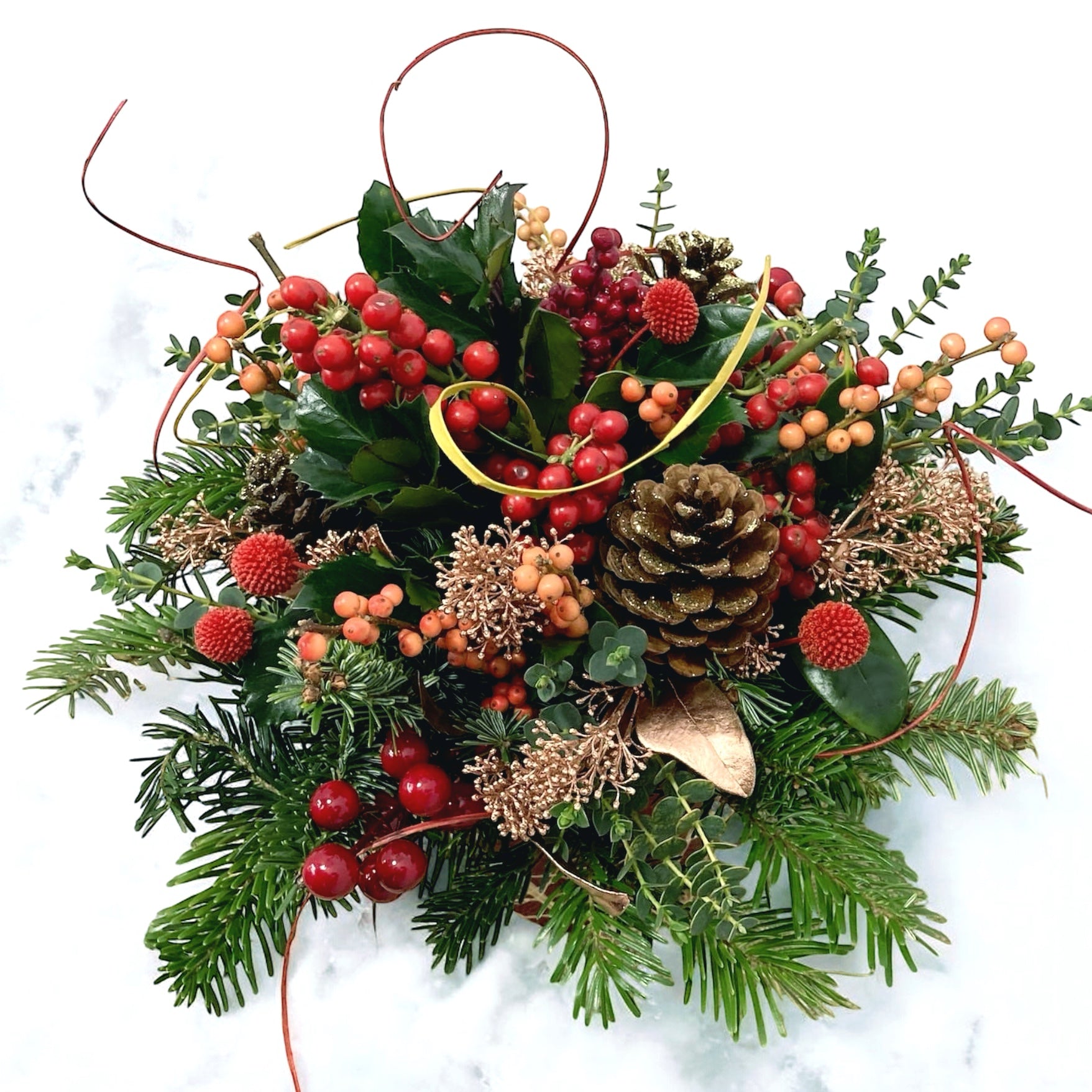 Aranjament special Craciun din brad natural