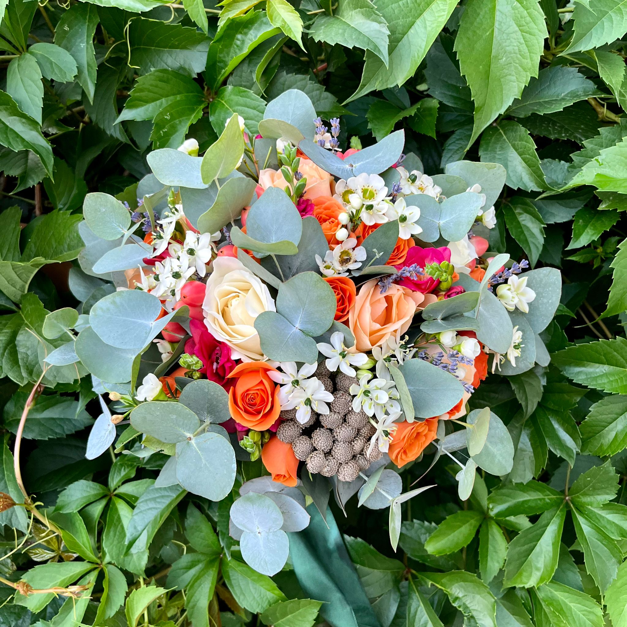 Special bridal bouquet - mix of flowers
