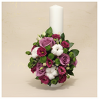 Complete wedding package - bouquets and wedding candles with cotton