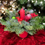 Aranjament din brad pentru masa de Craciun