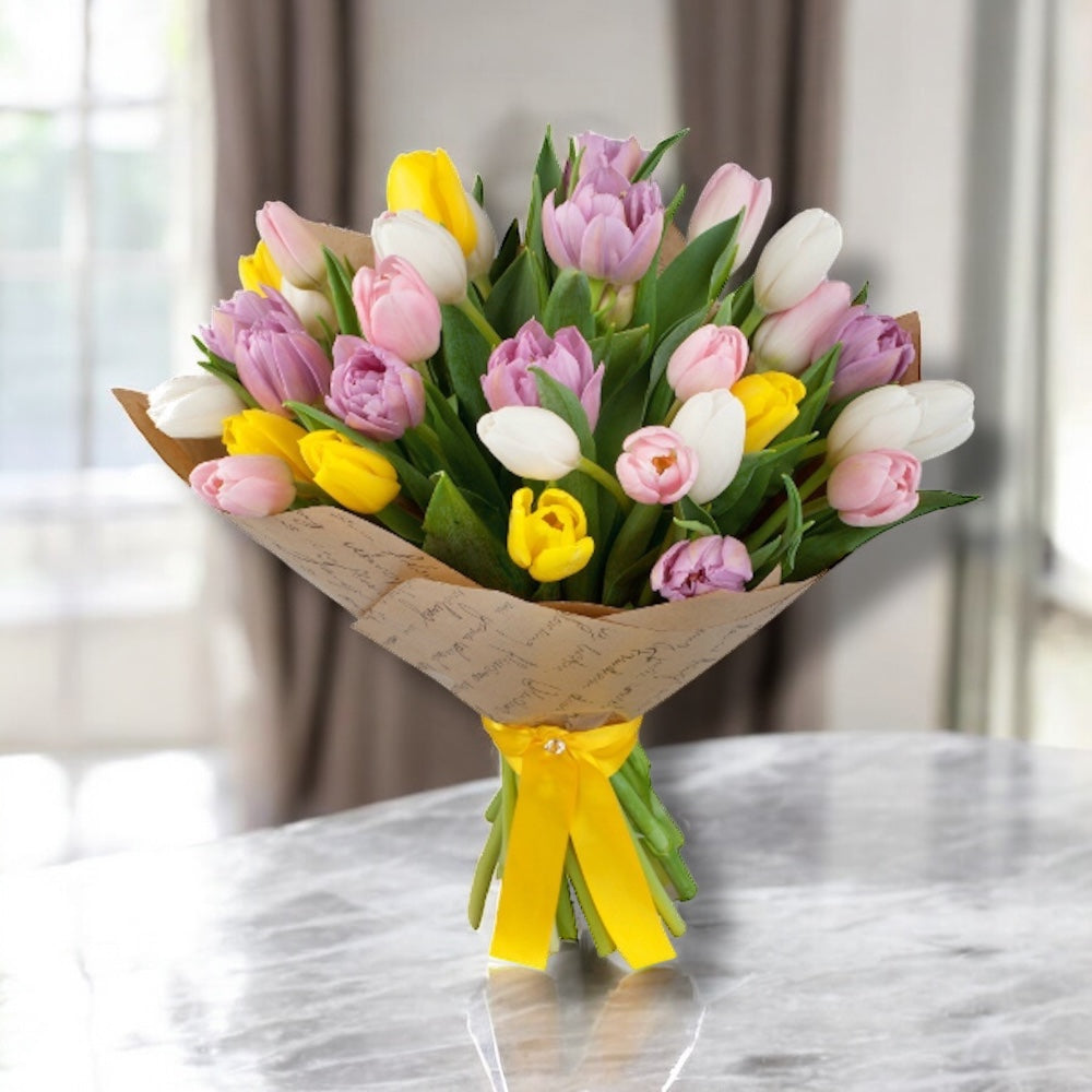 Buchet de primavara - mix de 29 lalele