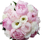 Buchet mireasa bujori roz pal