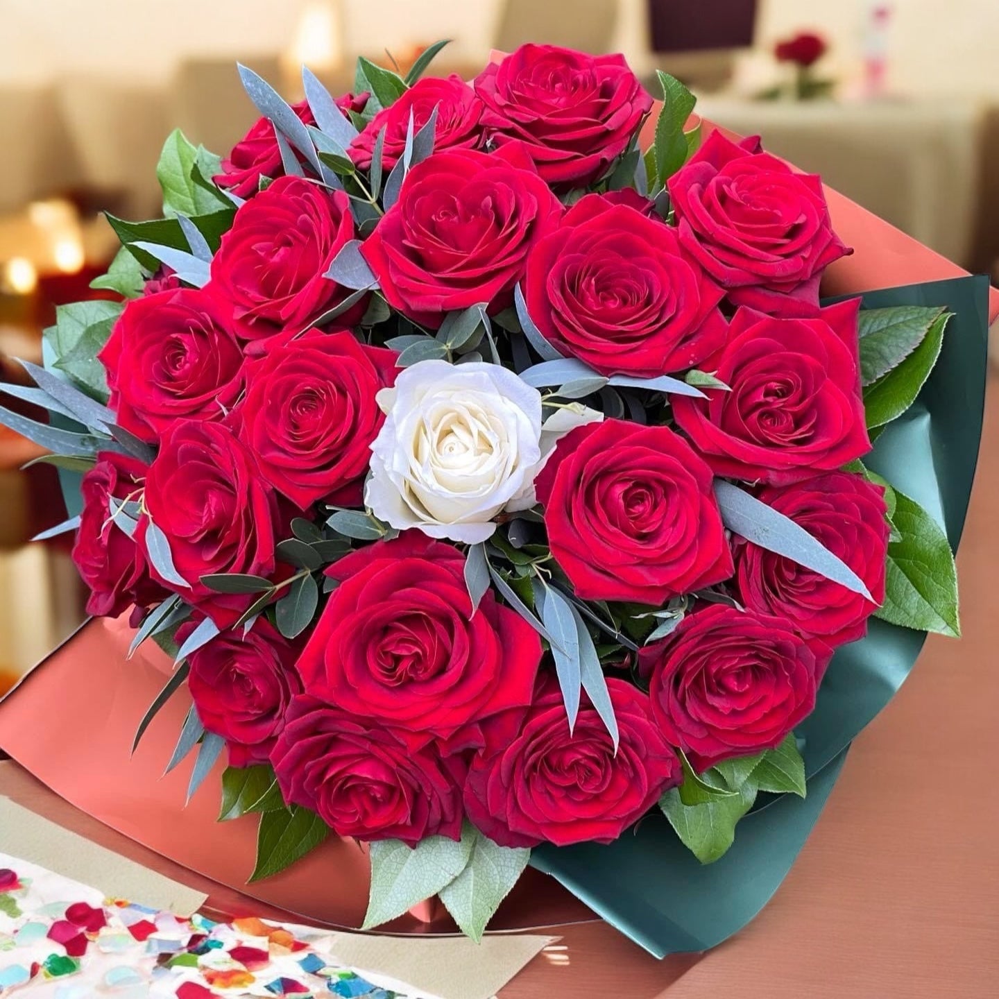 Buchet 21 trandafiri