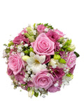 Buchet cununie lisianthus roz