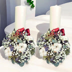 Lumanari nunta scurte plante aeriene si bumbac