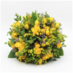 Complete package yellow freesia wedding