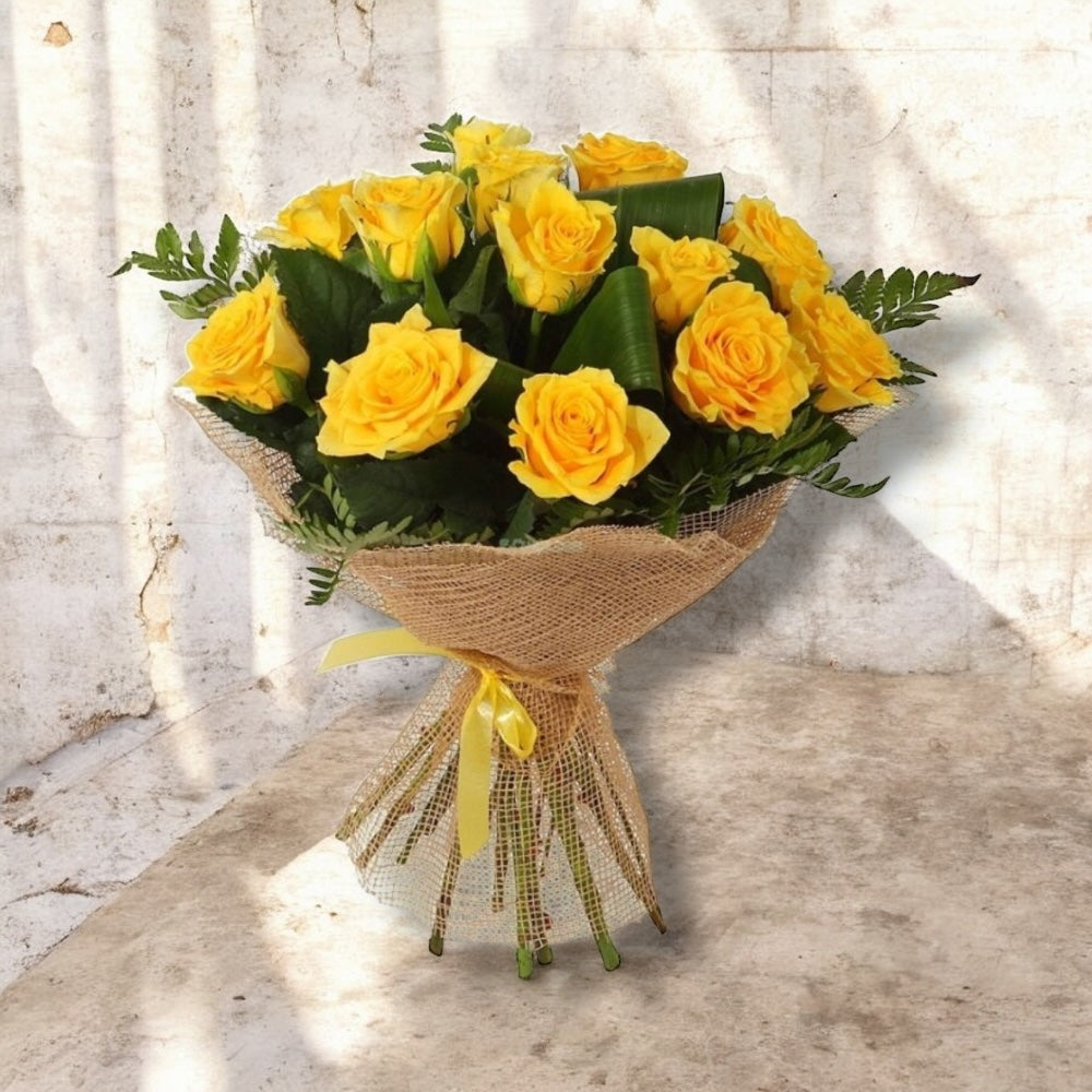 Buchet din trandafiri galbeni - prietenie
