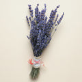 Bouquet of lavender flowers and martisor string