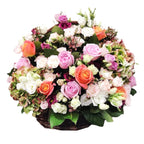 Cos cu flori colorat XXL