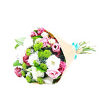 Buchet de lisianthus roz si santini