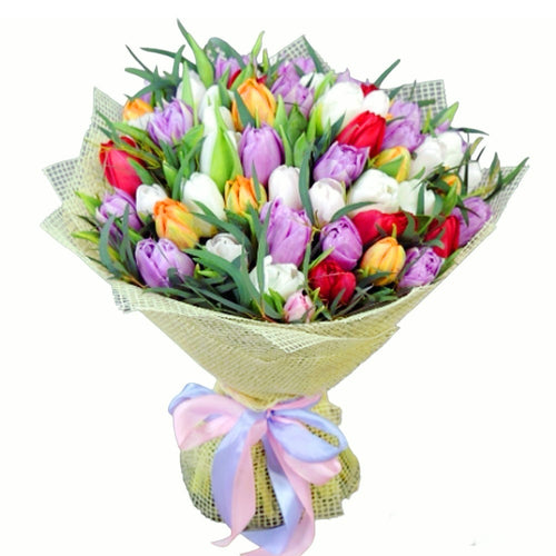 Buchet de primavara - mix 35 lalele