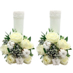 Lumanari nunta scurte bumbac