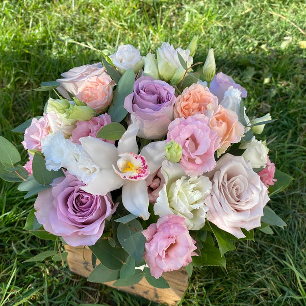 Pastel floral arrangement