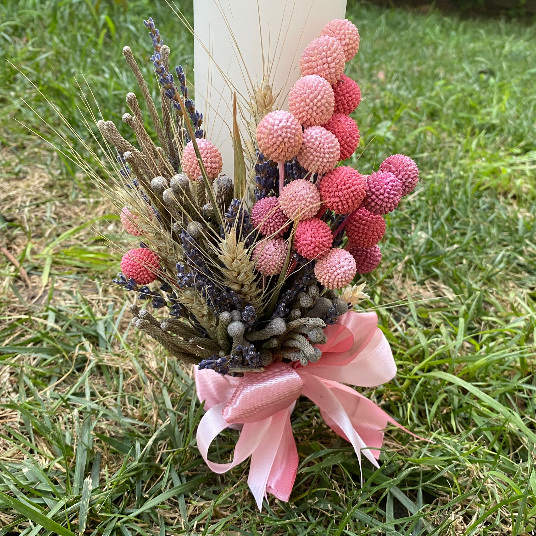 Playful baptism candle