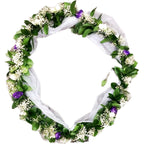 Aranjament cristelnita cu lisianthus, minirose si floarea miresei