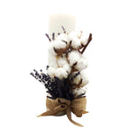 Lumanare botez simpla bumbac si lavanda