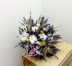 Buchet cununie rustic spice de grau si bumbac