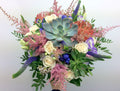 Buchet cununie gentiana si astilbe