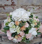 Aranjament de masa nunta hortensie alba