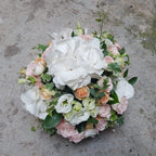 Aranjament de masa nunta hortensie alba