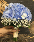 Buchet mireasa hortensie si floarea miresei la cel mai bun pret cu livrare!