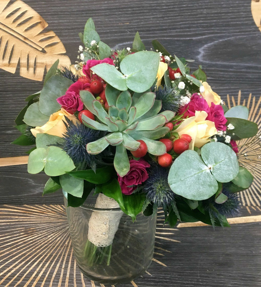 Buchet cununie spectaculos plante suculente