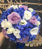 Buchet cununie civila bumbac si lavanda