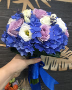 Buchet cununie civila bumbac si lavanda