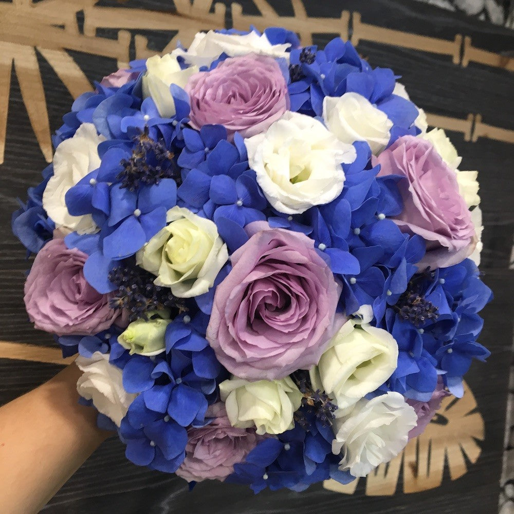 Buchet cununie civila bumbac si lavanda