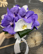 Buchet mireasa orhidee phalaenopsis si vanda