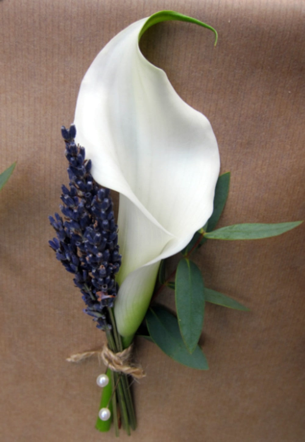 Cocarda naturale cu cale si lavanda