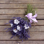 Buchet special din lavanda si flori de bumbac, pret special online!