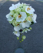 Buchet mireasa curgator orhidee phalaenopsis