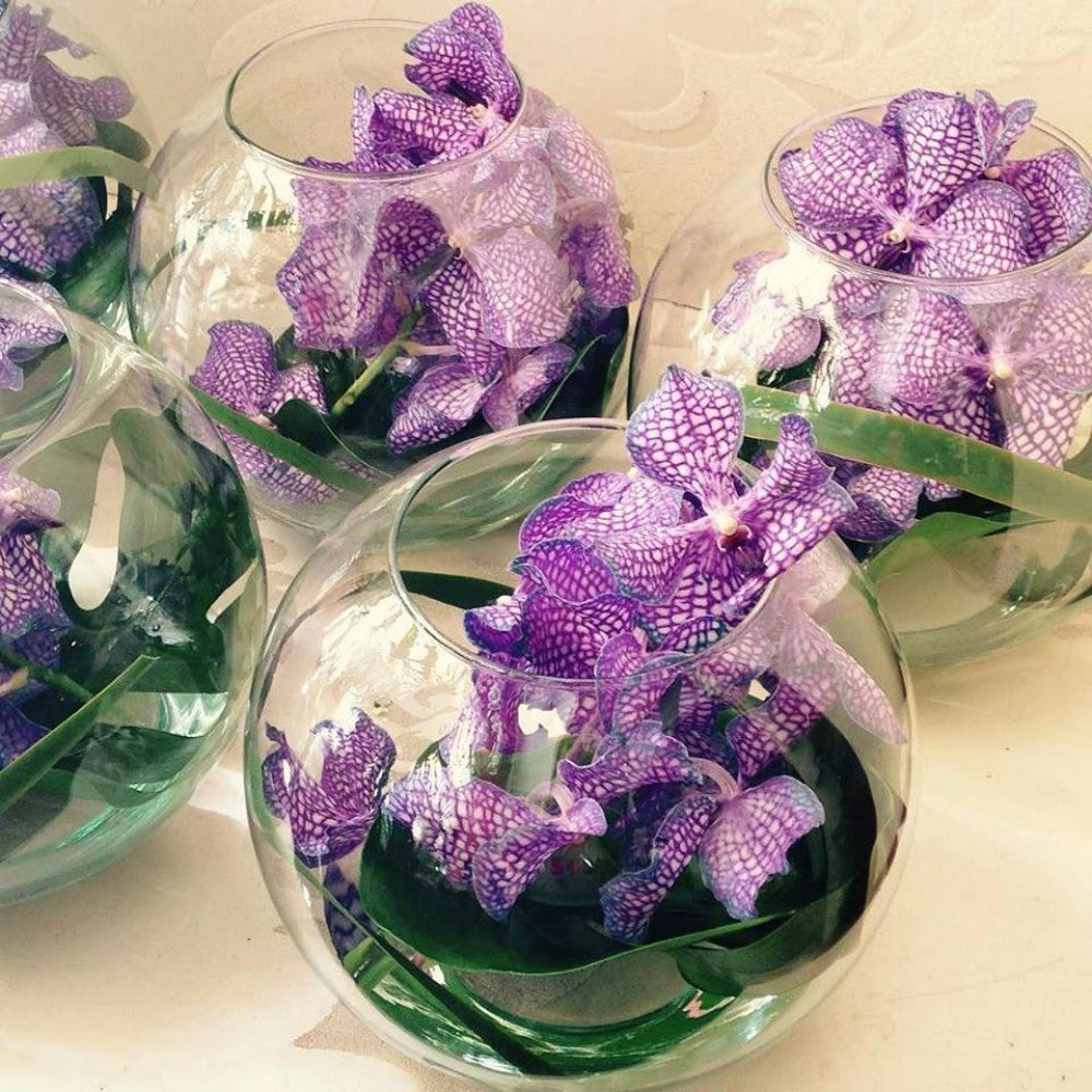 Aranjament masa nunta cu vanda