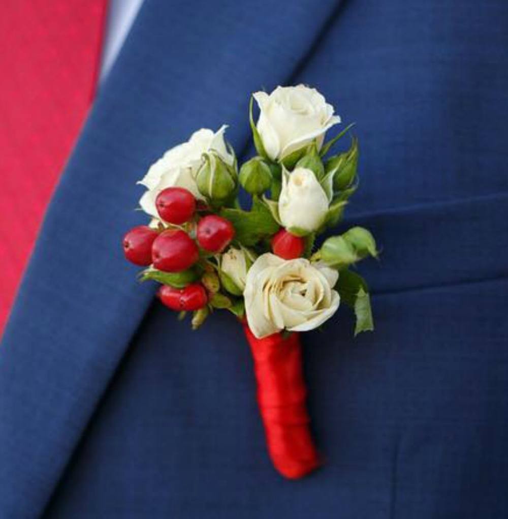 Cocarde naturale minirose si hypericum