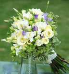 Buchet cununie lisianthus crem- cel mai bun pret, cu livrare in Bucuresti!