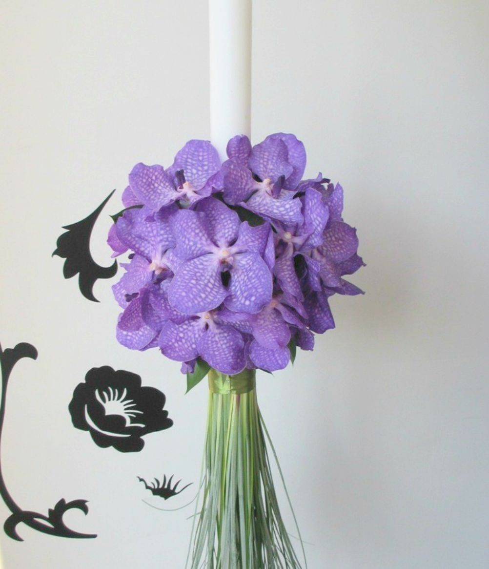 Lumanari de cununie orhidee Vanda