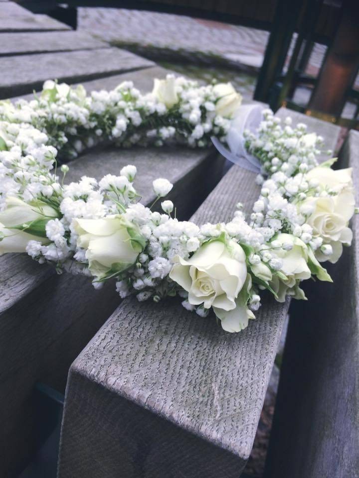 Coronita flori naturale pentru cununie civila sau domnisoara de onoare