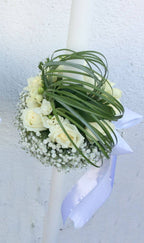 Modele deosebite lumanari nunta glob trandafiri si floarea miresei