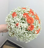 Buchete domnisoara onoare minirose si floarea miresei - pret imbatabil!