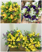 Pachet complet nunta lumanari si buchete frezii, pret imbatabil!