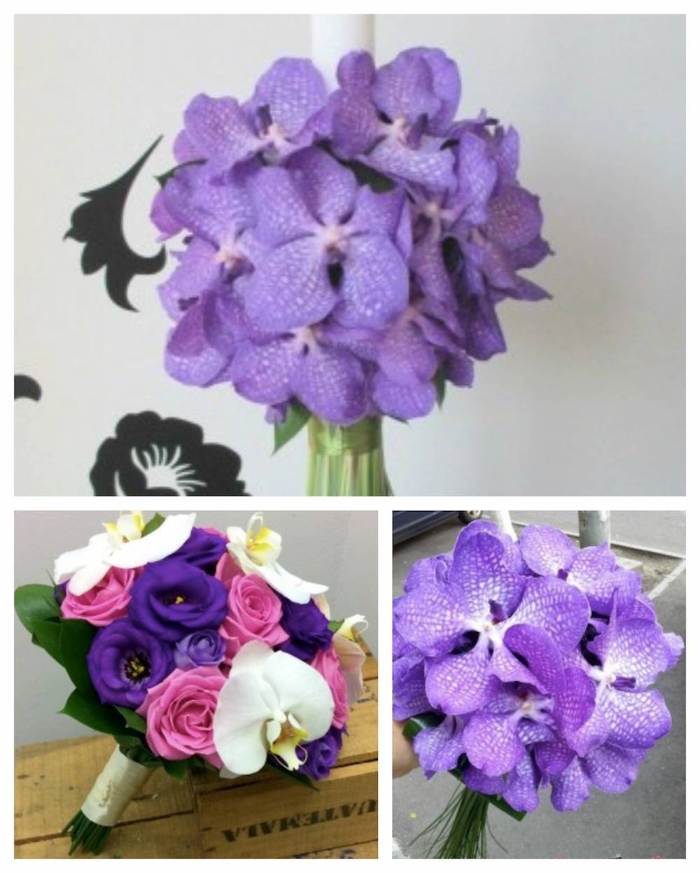 Pachet complet cununie lumanari si buchete orhidee vanda, pret imbatabil!