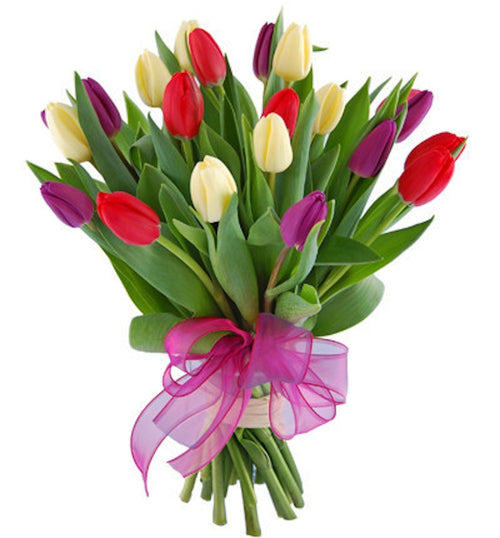 Buchet de primavara din lalele, disponibile online cu livrare Bucuresti