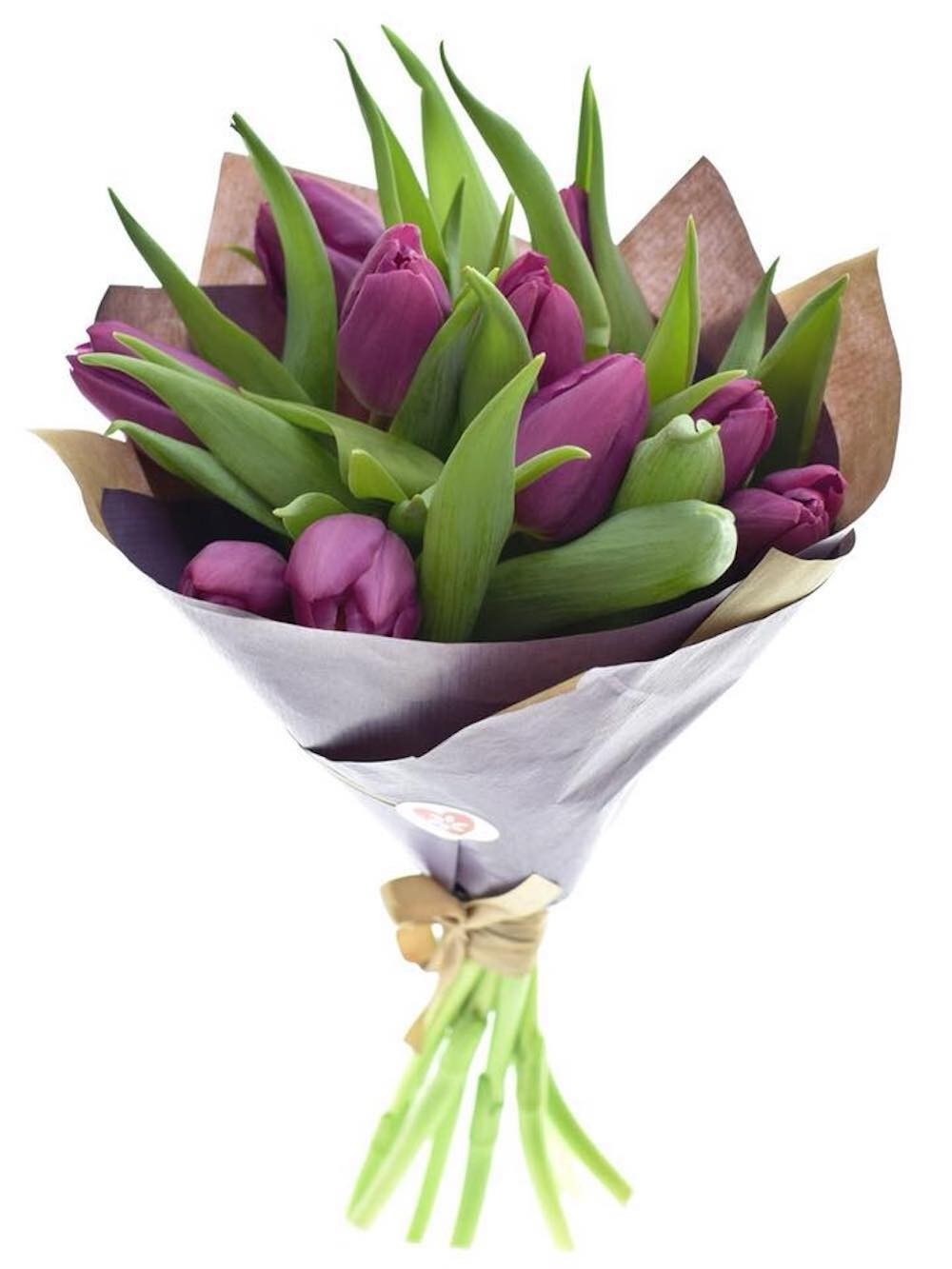 Buchet lalele mov -  flori de primavara, flori de martisor, pret special