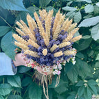 Rustic wedding bouquet ears of wheat
